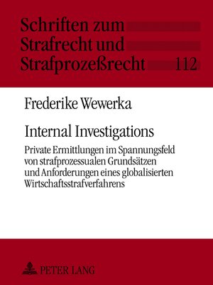 cover image of Internal Investigations
